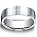 7.5mm Flat Comfort-Fit Satin Cobaltchrome Benchmark Wedding Ring thumb 0