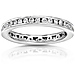 14K White Gold 0.55 CTW Round Diamond Channel Set Eternity Band thumb 0