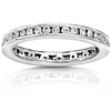 14K White Gold 0.55 CTW Round Diamond Channel Set Eternity Band