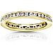 14K Yellow Gold 0.55 CTW Round Diamond Channel Set Eternity Band thumb 0