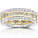 14KWY Gold 2 CTW Round Diamond 3 Piece Eternity Ring Set thumb 0