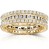 14K Yellow Gold 1.50 CTW Diamond 3 Piece Prong & Channel Set Ring