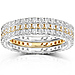 14KWY Gold 1.50 CTW Round Diamond 3 Piece Eternity Ring Set thumb 0