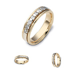 14K Two Tone Diamond Dora Ring (0.28 tcw)