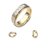 14K Princess Channel Dora Wedding Band (0.60 tcw)