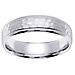 14k White Gold 6.0mm Wedding Band thumb 0