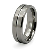 Ridge 7mm Titanium Wedding Ring