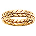 6mm 14K Yellow Gold Handmade Wheat Braid Band thumb 0