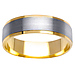 6mm 14K Two Tone Gold Wedding Band thumb 0