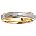 4mm Two Tone 14K Wedding Ring thumb 0