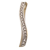 Classy Curved Cubic Zirconia Charm