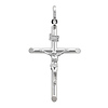 Fancy 14k White Gold Crucifix