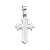 14k White Gold Cross