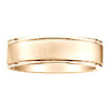 14K 7mm Brush Finish Yellow Gold Wedding Ring