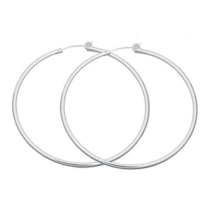 Large Silver Hoops