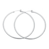 Large Silver Hoops