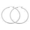 Medium Silver Hoops