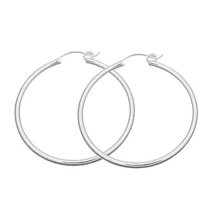 Silver Hoops