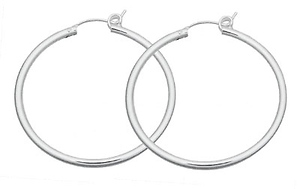 Silver Hoops