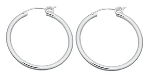 Silver Hoops