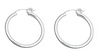 Small Silver Hoops