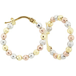 Beaded Hoops