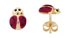 Mini Ladybug Italian Stud Earrings