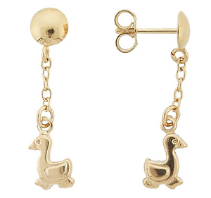 Duck Drop Italian Earrings