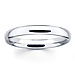 18k White Gold Benchmark 3mm Wedding Ring thumb 0