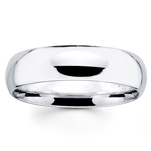 18k White Gold Benchmark 6mm Wedding Ring