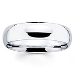 18k White Gold Benchmark 6mm Wedding Ring