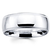18k White Gold Benchmark 8mm Milgrain Wedding Ring