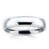 18k White Gold Benchmark 5mm Milgrain Wedding Ring