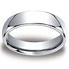 Cobaltchrome 6mm Comfort-Fit High Polished Design Ring thumb 0