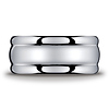 Men's 10mm Comfort-Fit High Polished Round Edge Argentium Silver Band thumb 1