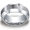 10mm Comfort-Fit Polished Grooves & Beveled Cobaltchrome Benchmark Ring thumb 0