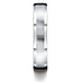 Classic 5mm Satin Beveled Comfort-Fit Argentium Silver Wedding Band thumb 1