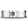 Cobaltchrome 7mm Comfort-Fit High Polished Beveled Edge Design Ring thumb 1