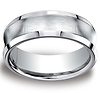 Cobaltchrome 7.5mm Comfort-Fit Satin-Finished Concave Design Ring thumb 0