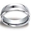 Cobaltchrome 7.5mm Comfort-Fit Satin-Finished Design Ring thumb 0