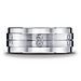 9mm Argentium Silver Pave Set 12-Diamond Wedding Band thumb 1