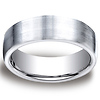 7.5mm Flat Comfort-Fit Satin Cobaltchrome Benchmark Wedding Ring thumb 0