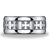 10mm Comfort-Fit Celtic Cross Argentium Silver Ring for Men thumb 0