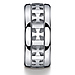 10mm Comfort-Fit Celtic Cross Argentium Silver Ring for Men thumb 1