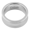 7mm Cobalt Concave Brushed & Polished Wedding Band thumb 1