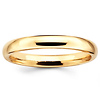 3mm Benchmark Yellow Gold Comfort Fit Wedding Band thumb 0