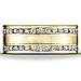 14K Yellow Gold Satin Diamond Benchmark Band thumb 1