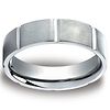 Bar Cut 6mm Benchmark Titanium Wedding Ring thumb 0