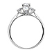 Three Stone Round Cut 14K White Gold  CZ Engagement Ring thumb 1