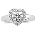 14K Round Diamond Heart Promise Ring (0.75 ctw) thumb 1